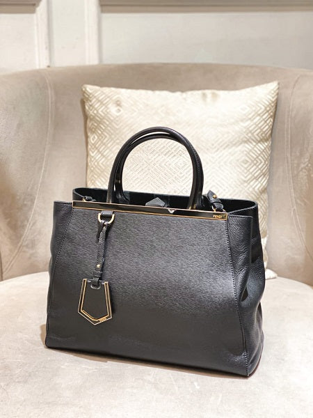 Fendi Black 2 Jour Large Bag-handbag-Fendi-The Closet Egypt