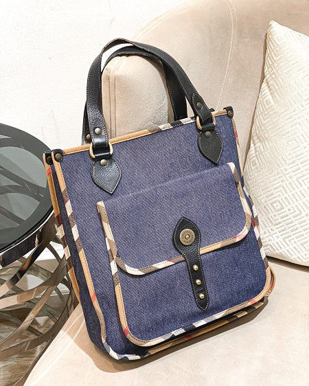 Burberry Denim Tote Bag-handbag-Burberry-The Closet Egypt