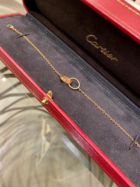Cartier 18K Yellow Gold Love Hoops Chain Bracelet-Bracelet-Cartier-The Closet Egypt