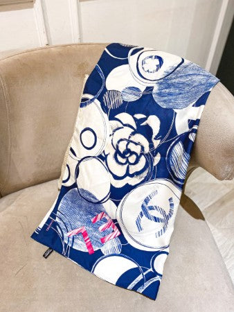 Chanel Bicolor Square Scarf-Scarf-Chanel-The Closet Egypt