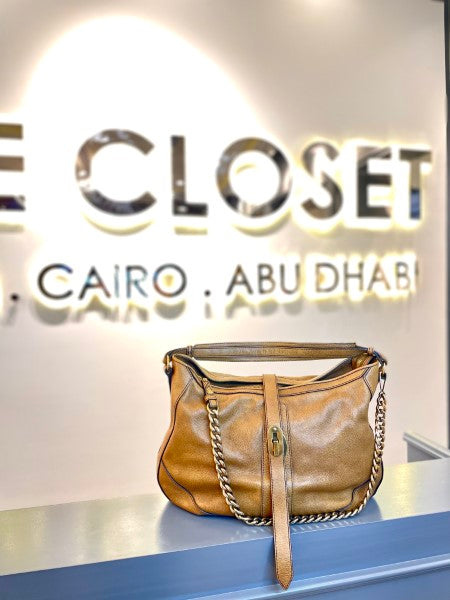 Burberry Camel Shoulder Bag-handbag-Burberry-The Closet Egypt