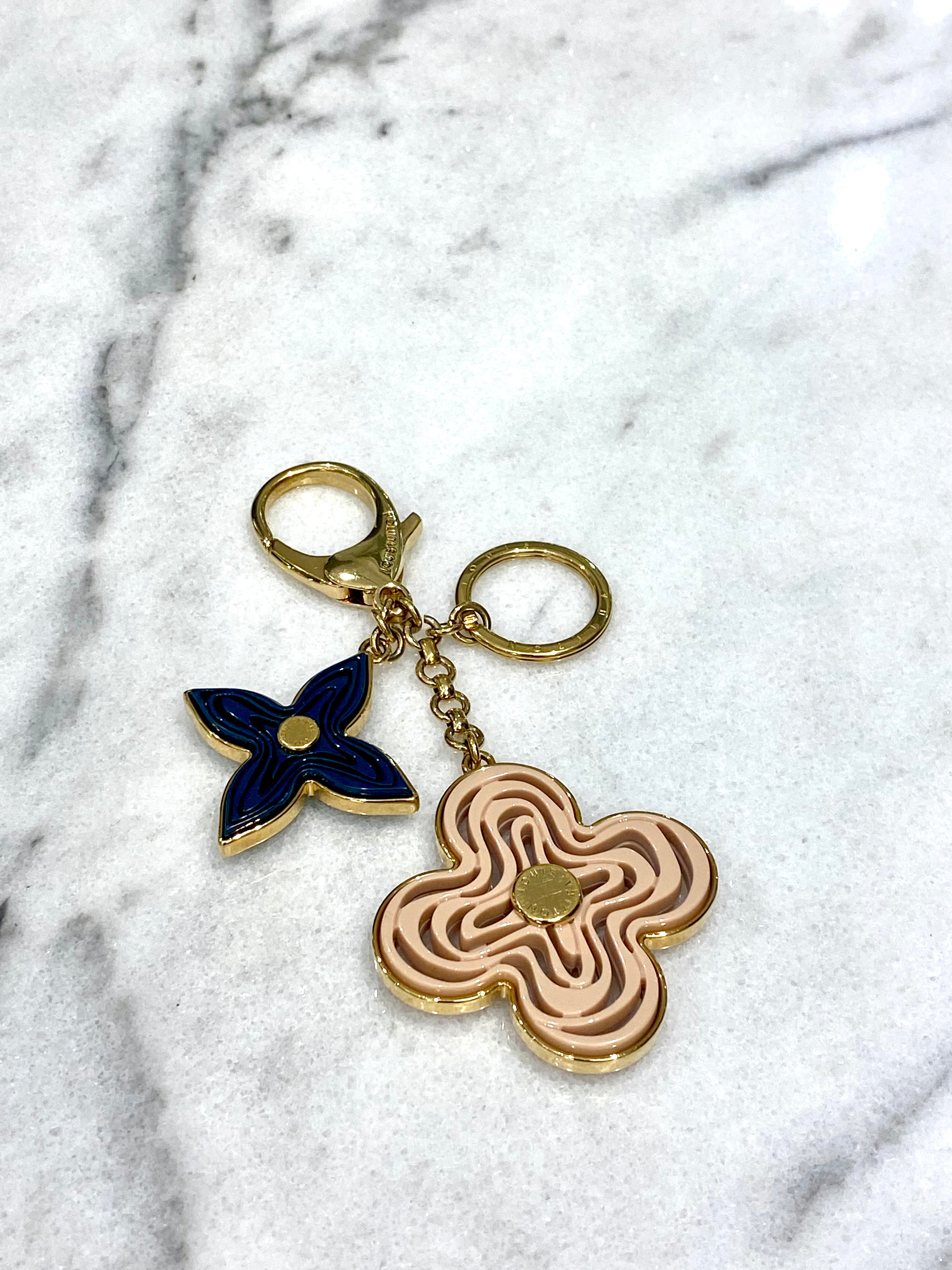 Louis Vuitton Gold Tone Resin Naif Bag Charm Key Holder-Bag Charm-Louis Vuitton-The Closet Egypt