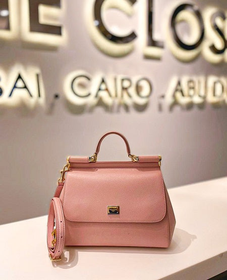 Dolce & Gabbana Pink Rose Sicily Medium Bag-handbag-Dolce & Gabbana-The Closet Egypt