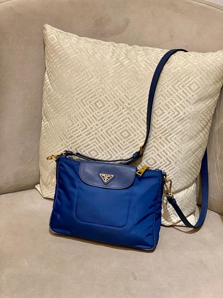 Prada Blue Crossbody Bag-handbag-Prada-The Closet Egypt