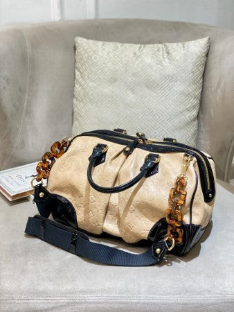 Louis Vuitton Ivory Monogram Embossed Limited Edition Stephen Bag-handbag-Louis Vuitton-The Closet Egypt