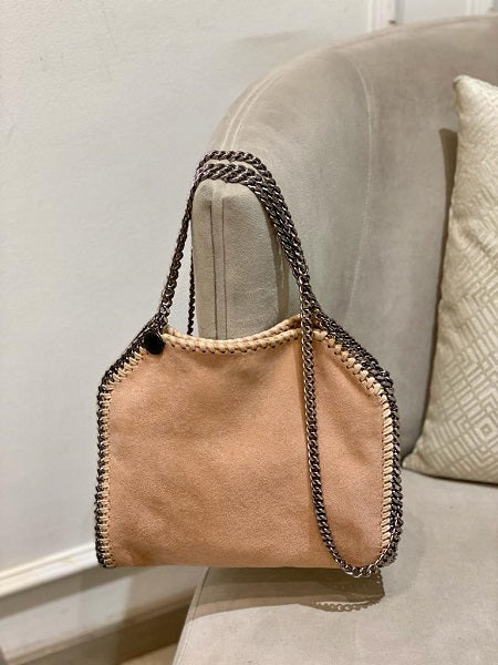 Stella Mccartney Powder Pink Falabella Crossbody Small Bag-handbag-Stella Mccartney-The Closet Egypt