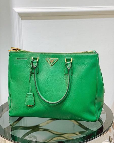 Prada Green Lux Galleria Bag-handbag-Prada-The Closet Egypt