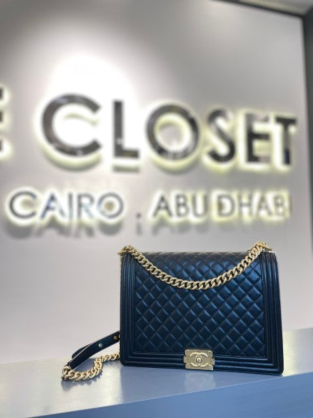 Chanel Black Le Boy Large Bag-handbag-Chanel-The Closet Egypt