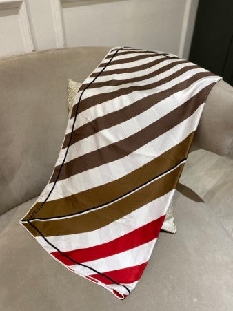 Fendi Tricolor Square Silk Scarf-Scarf-Fendi-The Closet Egypt