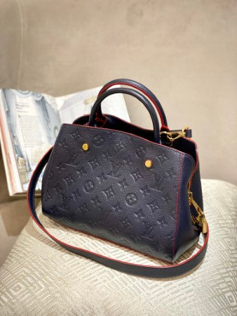Louis Vuitton Blue Rouge Monogram Empreinte Montaigne BB Bag – The Closet  Egypt