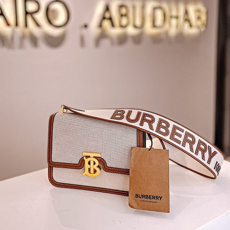 Burberry Bicolor TB Logo Flap Bag