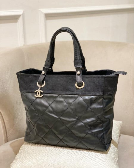 Chanel Black CC Paris Biarritz Tote Bag-handbag-Chanel-The Closet Egypt