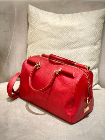 Dolce & Gabbana Red Boston Bag-handbag-Dolce & Gabbana-The Closet Egypt