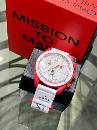 Omega Bicolor Bioceramic Moonswatch Mission to Mars Watch-Watch-Omega-The Closet Egypt