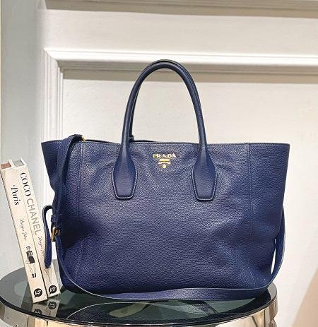 Prada Blue Tote Bag-handbag-Prada-The Closet Egypt