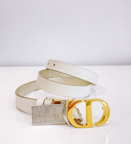 Christian Dior Bicolor Reversible Belt-Belt-Christian Dior-The Closet Egypt
