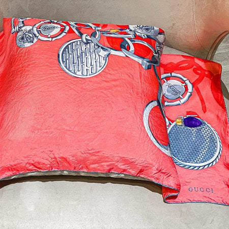 Gucci Bicolor Square Scarf-Scarf-Gucci-The Closet Egypt