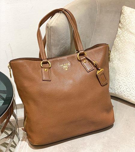 Prada Camel Vitello Daino Bag-handbag-Prada-The Closet Egypt