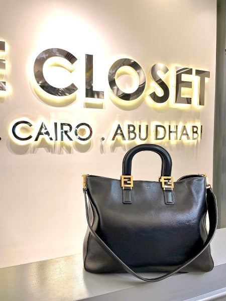 Fendi Black Tote Bag-handbag-Fendi-The Closet Egypt