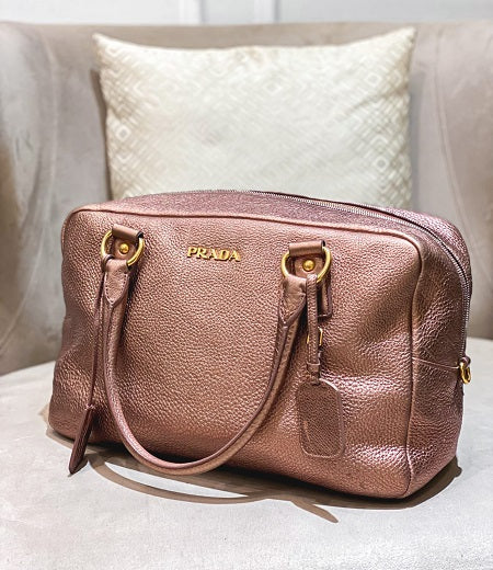 Prada Metallic Rose Tote Bag-handbag-Prada-The Closet Egypt