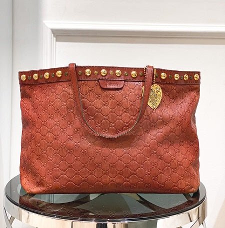 Gucci Brown GG Monogram Babouska Tote Bag-handbag-Gucci-The Closet Egypt