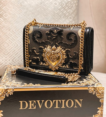 Dolce & Gabbana Black Devotion Bag-handbag-Dolce & Gabbana-The Closet Egypt