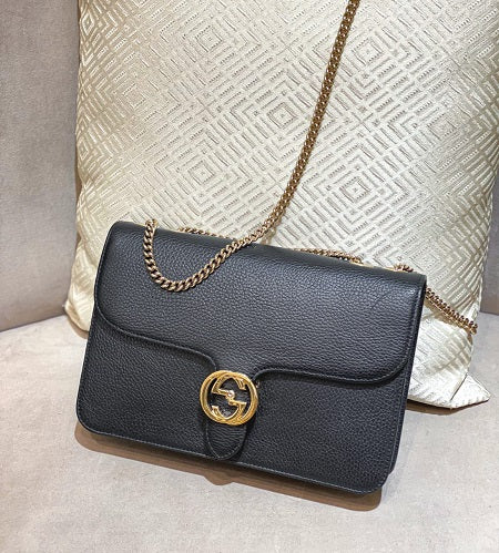 Gucci Black G Interlocking Bag-handbag-Gucci-The Closet Egypt