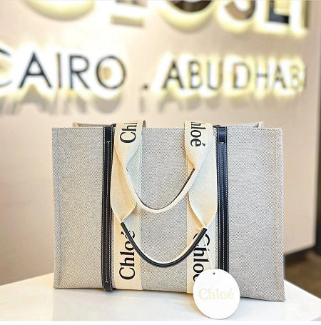 Chloe Bicolor Tote Woody Large Bag-handbag-Chloe-The Closet Egypt