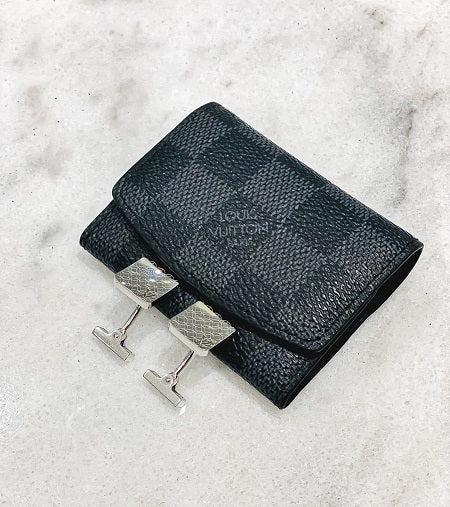 Louis Vuitton Damier Graphite Cufflinks Cover-Cufflinks Cover-Louis Vuitton-The Closet Egypt