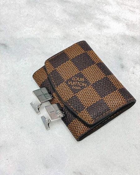 Louis Vuitton Damier Ebene Cufflinks Cover-Cufflinks Cover-Louis Vuitton-The Closet Egypt