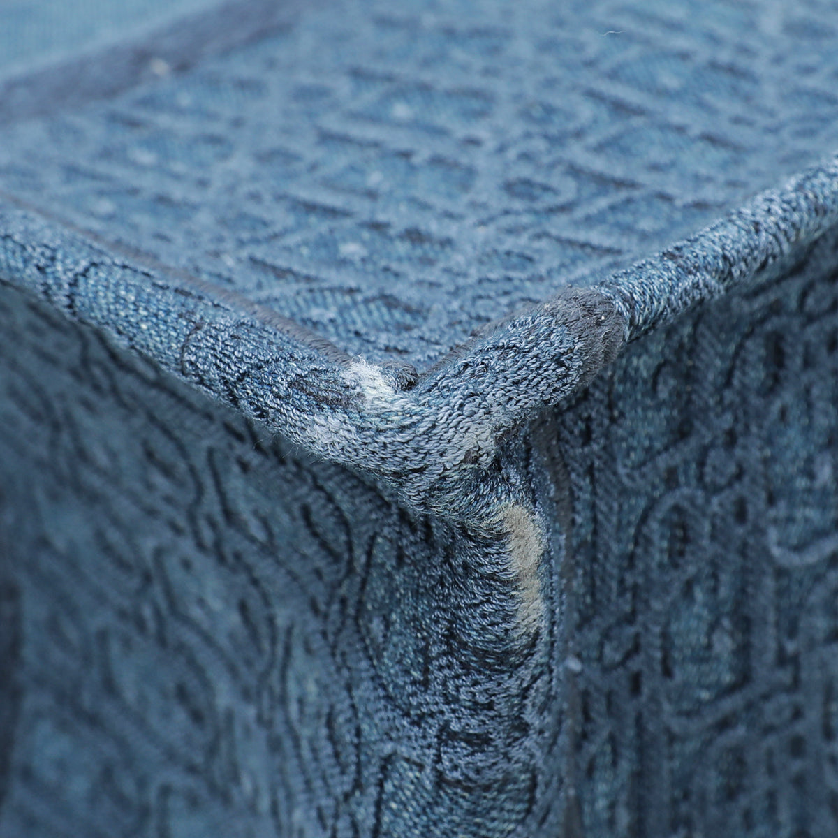 Christian Dior Blue Oblique Denim Book Tote Large Bag-handbag-Christian Dior-The Closet Egypt