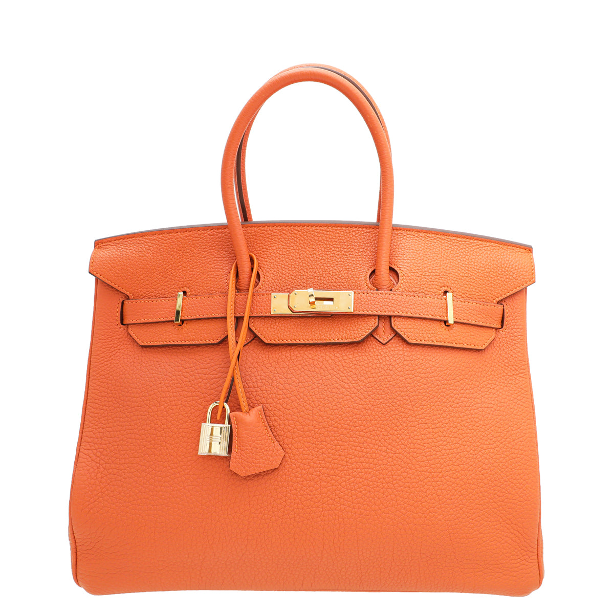 Hermes Orange Birkin 35 Bag