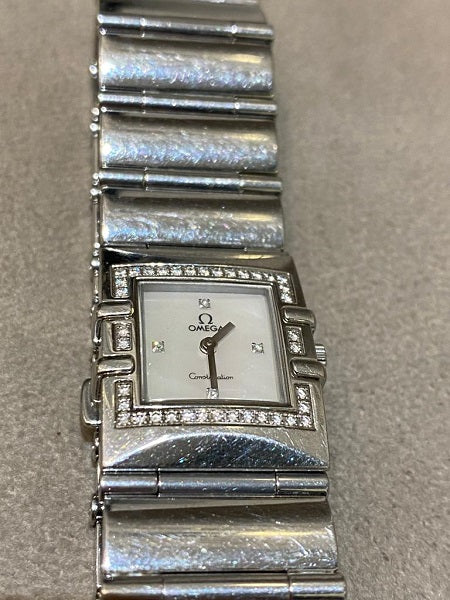 Omega Stainless Steel Diamond Constellation Quartz Wristwatch-Watch-Omega-The Closet Egypt
