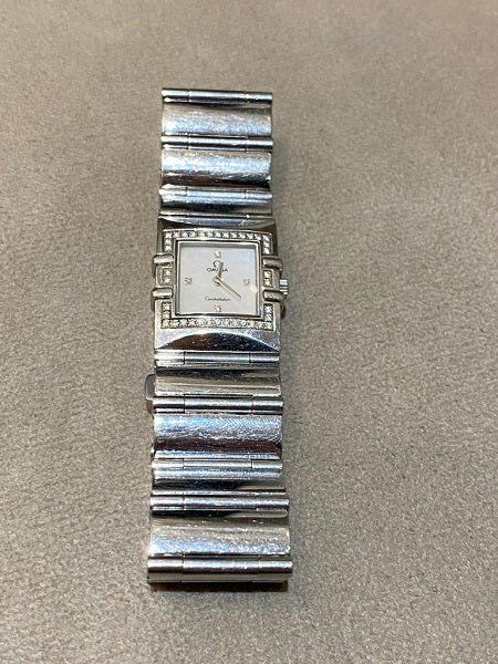 Omega Stainless Steel Diamond Constellation Quartz Wristwatch-Watch-Omega-The Closet Egypt