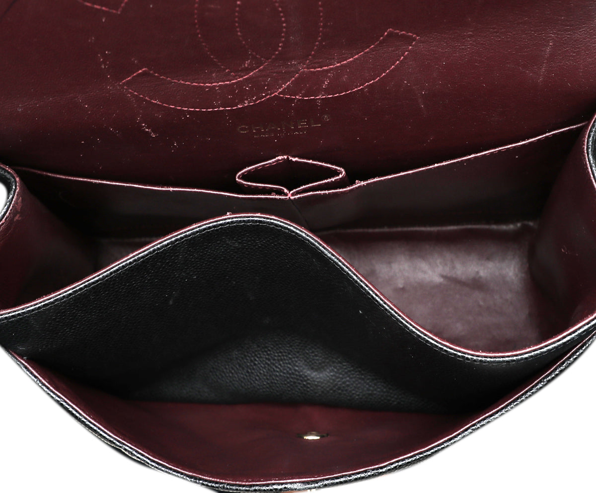 Chanel Black CC Classic Double Flap Jumbo Bag-handbag-Chanel-The Closet Egypt