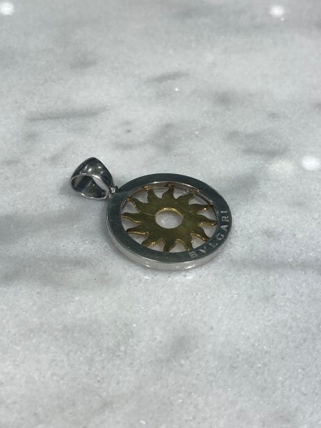 Bvlgari 18K Yellow Gold ST.ST Tondo Sun Pendant-Pendants-Bvlgari-The Closet Egypt