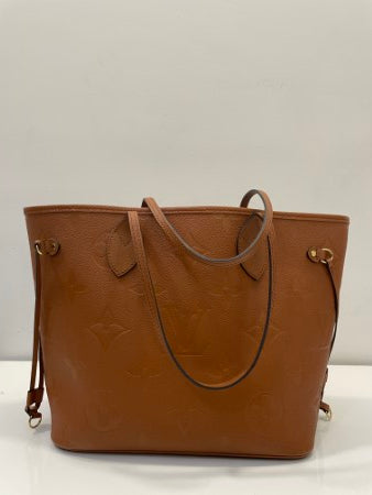 Louis Vuitton Cognac Monogram Empreinte Neverfull MM Bag-handbag-Louis Vuitton-The Closet Egypt