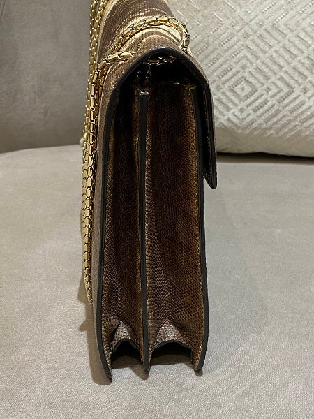 Bvlgari Brown Karung Snakeskin Serpenti Forever Crossbody Bag-handbag-Bvlgari-The Closet Egypt