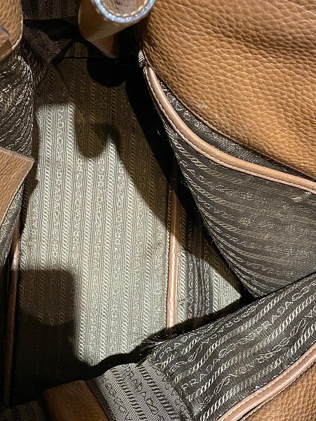 Prada Camel Vitello Daino Bag-handbag-Prada-The Closet Egypt