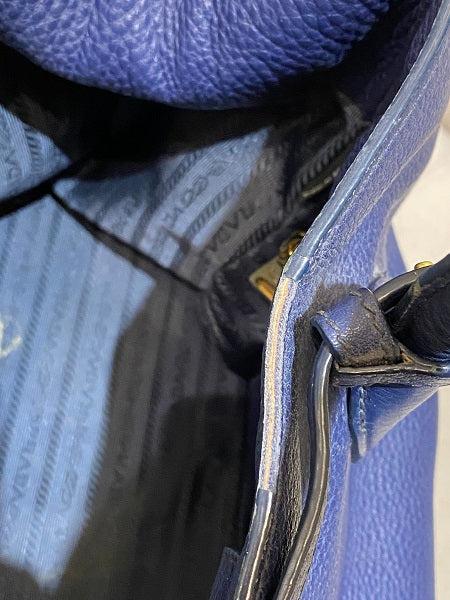 Prada Blue Tote Bag-handbag-Prada-The Closet Egypt