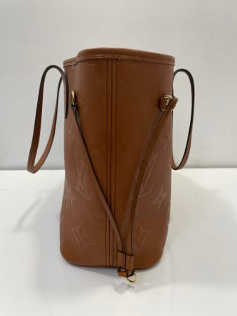Louis Vuitton Cognac Monogram Empreinte Neverfull MM Bag-handbag-Louis Vuitton-The Closet Egypt