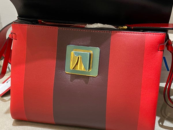 Valentino Red V Ring Shoulder Bag-handbag-Valentino-The Closet Egypt