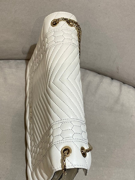 Bvlgari White Quilted Serpenti Forever Flap Bag-handbag-Bvlgari-The Closet Egypt