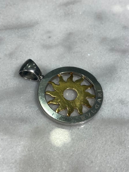 Bvlgari 18K Yellow Gold ST.ST Tondo Sun Pendant-Pendants-Bvlgari-The Closet Egypt