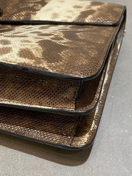 Bvlgari Brown Karung Snakeskin Serpenti Forever Crossbody Bag-handbag-Bvlgari-The Closet Egypt