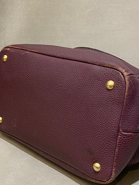 Prada Burgundy Vitello Daino Bag-handbag-Prada-The Closet Egypt