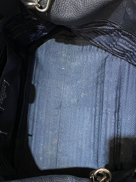 Prada Black Vitello Two Way Handbag Bag-handbag-Prada-The Closet Egypt