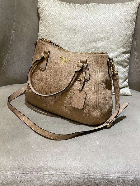 Prada Beige Vitello Daino Bag-handbag-Prada-The Closet Egypt