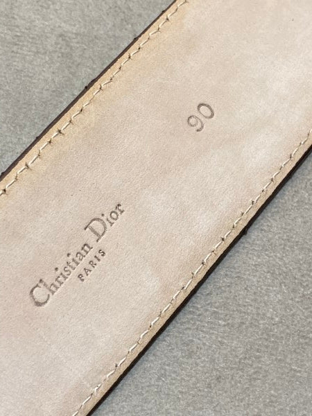Christian Dior Brown Cannage Belt-Belt-Christian Dior-The Closet Egypt