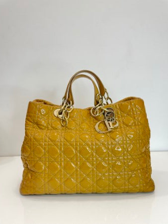 Christian Dior Yellow Lady Dior Bag-handbag-Christian Dior-The Closet Egypt
